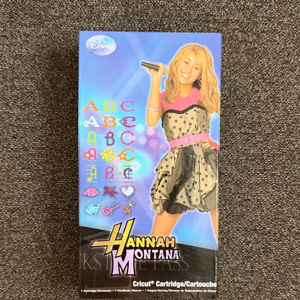 Disney Hannah Montana Cricut Cartridge Alphabet And Designs Not Linked NWOT